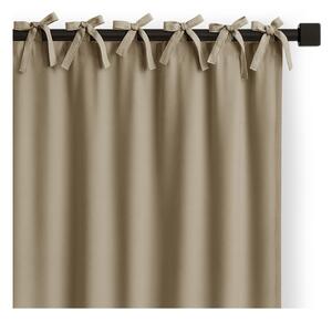 Tenda parzialmente oscurante beige 140x250 cm Carli Tie – Restilo