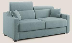 Divano Letto 3 Posti 191x100x98 cm in Tessuto Carta Da Zucchero