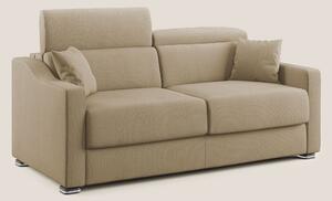 Divano Letto 2 Posti 171x100x98 cm in Tessuto Beige