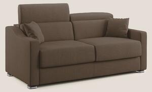 Divano Letto 2 Posti 171x100x98 cm in Tessuto Marrone
