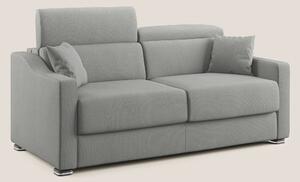 Divano Letto 3 Posti 211x100x98 cm in Tessuto Grigio