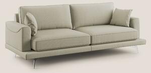 Divano 2 Posti 178x88x93 cm in Tessuto Panna