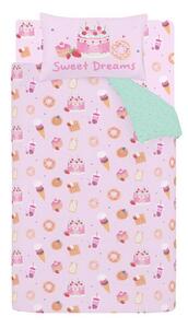 Set copripiumino e federa da bambini rosa per letto singolo 135x200 cm Sweet Treats – Catherine Lansfield