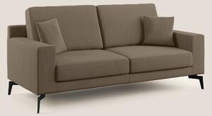 Divano 2 Posti 146x95x91 cm in Tessuto Marrone