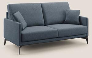 Divano 2 Posti 140x94x90 cm in Tessuto Blu