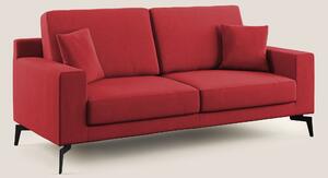Divano 2 Posti 146x95x91 cm in Tessuto Rosso