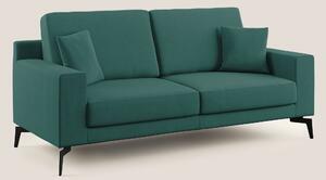 Divano 2 Posti 146x95x91 cm in Tessuto Petrolio