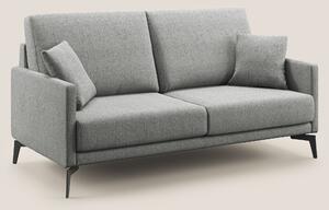 Divano 2 Posti 140x94x90 cm in Tessuto Grigio Chiaro