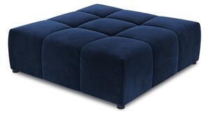Poggiapiedi blu con rivestimento in velluto Rome Velvet – Cosmopolitan Design