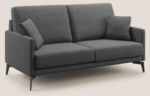 Divano 2 Posti 140x94x90 cm in Tessuto Grigio