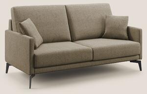 Divano 2 Posti 140x94x90 cm in Tessuto Marrone