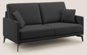 Divano 2 Posti 140x94x90 cm in Tessuto Antracite