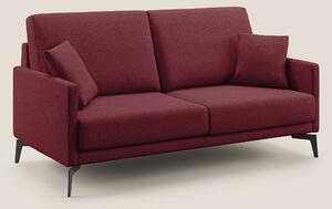 Divano 2 Posti 140x94x90 cm in Tessuto Rosso