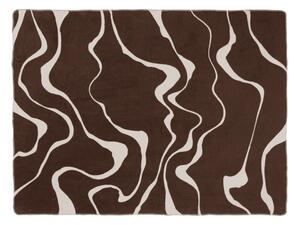 Coperta marrone/color crema 150x200 cm Felu – noo.ma