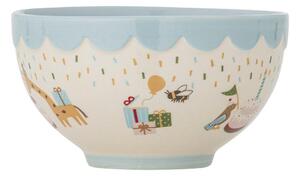 Ciotola per bambini azzurra/color crema in gres ø 13,5 cm Celebrate – Bloomingville Mini