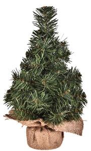 Set 3 Mini Albero di Natale Artificiali 24 cm Abete Verde