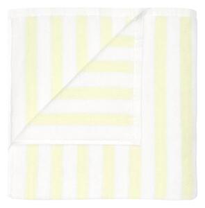 Asciugamano tipo terry giallo chiaro/bianco in cotone organico 70x140 cm Arto – Blomus
