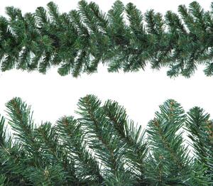 Festone Natalizio Artificiale Abete 200 Rametti 270 cm in Sintetico Verde