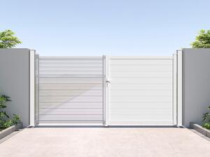Pilastro per cancello in alluminio L15 cm x H190 cm bianco - NERETO
