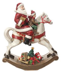 Statuina Cavallo a Dondolo 38 cm in Resina