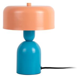 Lampada da tavolo blu/arancione (altezza totale 24 cm) Double Funky – Leitmotiv