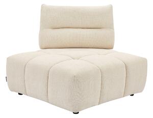 Poltrona angolare schienale avanti-indietro in Tessuto testurizzato Beige - APOLIU