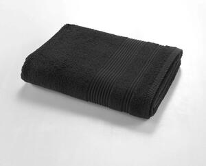 Asciugamano tipo terry nero in cotone 70x130 cm Tendresse – douceur d'intérieur