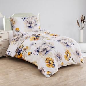 Set copripiumino e federa bianco in micropile per letto singolo 140x200 cm Blossom – My House