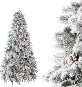 Albero di Natale Artificiale Innevato 245 cm 1893 Rami Abete Verde