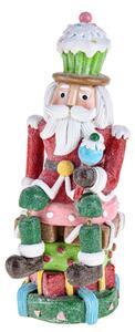 Babbo Natale Schiaccianoci 26 cm in Resina