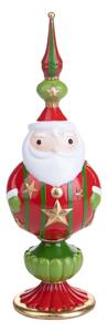 Statuina Babbo Natale con Puntale 33,5 cm in Resina