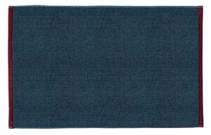Tappetino per il bagno blu scuro/grigio in cotone organico 50x80 cm Soft – Mette Ditmer Denmark