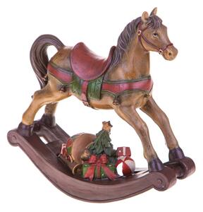 Statuina Cavallo a Dondolo 32,5 cm in Resina