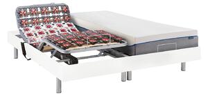 Set da relax, con sospensioni, memory foam, HESIODE III di YSMÉE - Motori OKIN - Bianco - 2 x 70 x 190 cm