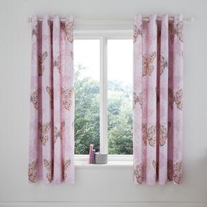 Tenda per bambini rosa 2 pz 168x183 cm Enchanted Butterfly – Catherine Lansfield