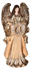 Statuina Angelo con Corona 35 cm in Resina