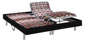 Rete relax 2x78 sospensioni deco in legno nero di YSMÉE - 2 x 90 x 200 cm - Motori OKIN