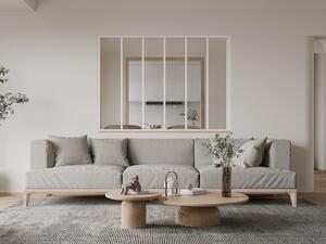 Vetrata stile industriale 180 x 130 cm (L x H) in Alluminio termolaccato Bianco - BAYVIEW