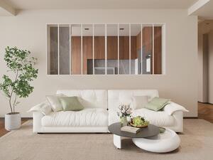 Vetrata atelier L240 x H130 (L x H) in Alluminio termolaccato Bianco - BAYVIEW
