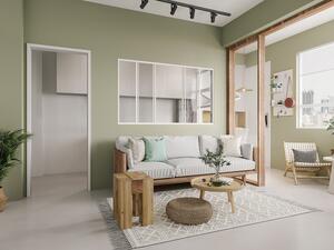 Vetrata scorrevole - 180 x 105 cm (L x H) - Alluminio termolaccato - Bianco - RAVENA