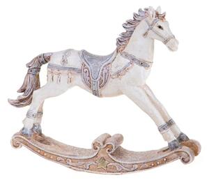 Statuina Cavallo a Dondolo 36 cm in Resina