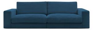 Divano blu scuro con rivestimento in velluto a coste 274 cm Leonard – Bobochic Paris