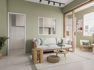 Vetrata scorrevole - 120x105 cm (L x H) - in Alluminio termolaccato - Bianco - RAVENA
