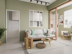 Vetrata scorrevole 120 x 130 cm (L x H) in Alluminio termolaccato Bianco - RAVENA