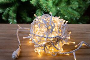 Luci di Natale 200 Led 12 mt da Esterno in Vetro e Plastica