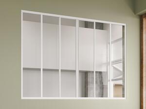Vetrata scorrevole 180 x 130 cm (L x H) in Alluminio termolaccato Bianco - RAVENA