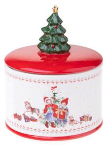 Barattolo Natalizio Contenitore Ø 15 cm in Ceramica