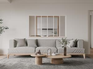 Vetrata stile industriale 180 x 105 cm (L x H) in Alluminio termolaccato Bianco - BAYVIEW