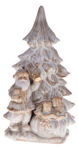 Statuina Babbo Natale 37,5 cm in Porcellana Bianco
