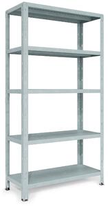 Scaffale in Metallo ad Incastro 5 Ripiani 100x40xh188 cm Crosser Firenze Zincato